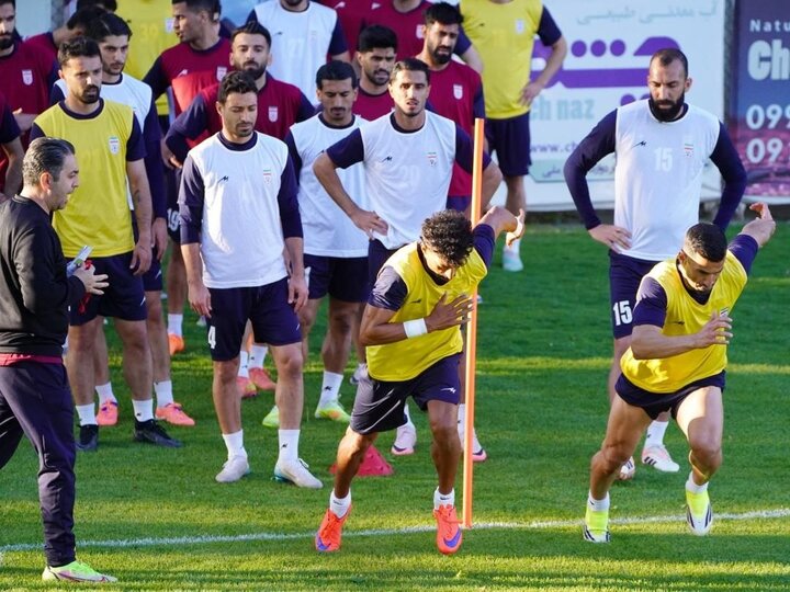 برگزاری آخرین تمرین تاکتیکی تیم ملی در فاز نخست برنامه‌های آماده‌سازی