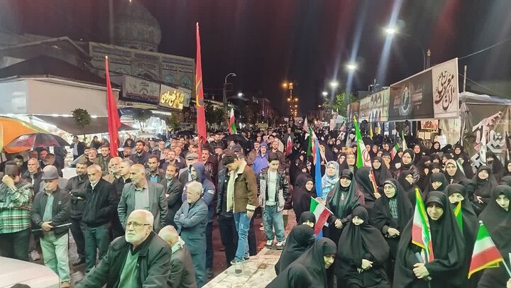 پنجاه و یکمین موج حضور مردم آستانه اشرفیه در خیابان