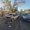 جزئیات حادثه هولناک در بزرگراه اشرفی اصفهانی تهران/ برخورد مرگبار ۱۲ خودرو و با اتوبوس