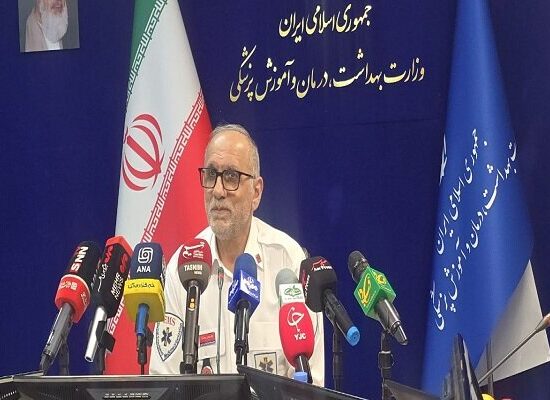 پشتیبانی اورژانس هوایی از مراسم تشییع رهبر شهید