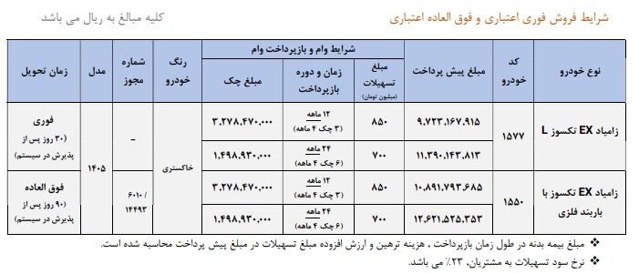 شرایط فروش: