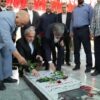 ادای احترام وزیر میراث‌فرهنگی به مقام شامخ شهدای خرم‌آباد